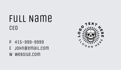 Arrow Skull Streetwear Business Card Image Preview