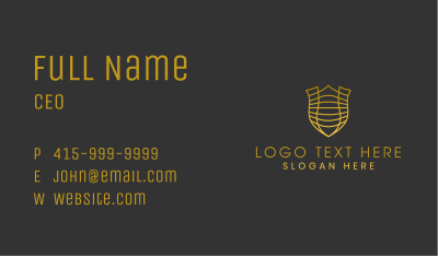 Elegant Security Shield Business Card Image Preview