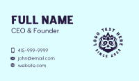 Blue Crown Skull Business Card Image Preview