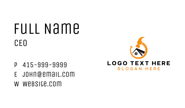 House Hammer Carpentry Business Card Design Image Preview