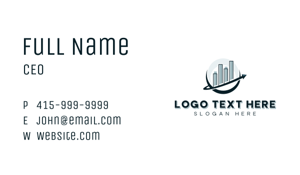 Graph Analytics Accountant Business Card Design Image Preview