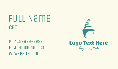 Seashell Cake Business Card Image Preview