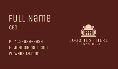Mosque Worship Temple Architecture Business Card Image Preview