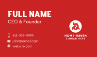 Red Flame Letter Q Business Card Image Preview