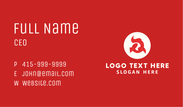 Red Flame Letter Q Business Card Design Image Preview