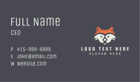 Fox Face Mascot Business Card Image Preview