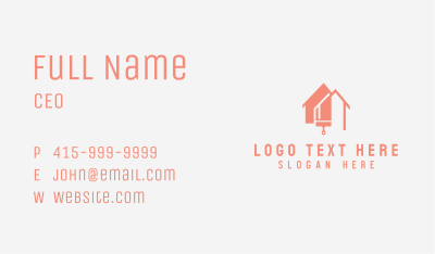 Home Residence Paint Business Card Image Preview