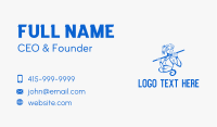 Woman Pole Vaulter Business Card Image Preview