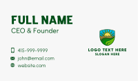 Nature Sunrise Badge Business Card Image Preview