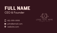 Floral Lettermark Decoration Business Card Image Preview