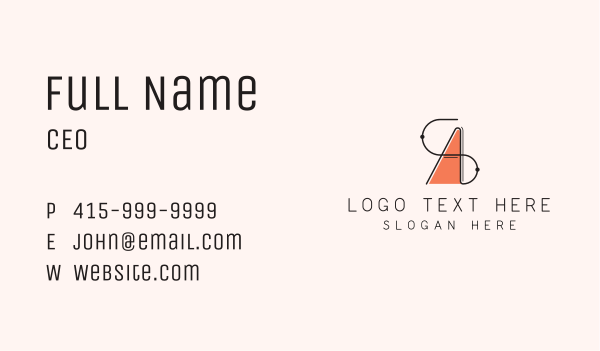 Retro Classic Letter A Business Card Design Image Preview