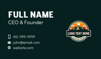 Outdoor Mountain Sunset Business Card Preview