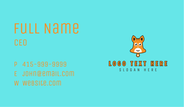 Cute Bell Hamster Business Card Design Image Preview
