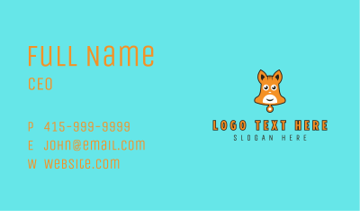 Cute Bell Hamster Business Card Image Preview