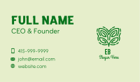Leaf Butterfly Line Art Business Card Image Preview