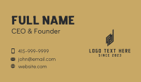 Brown Architecture Letter D Business Card Image Preview