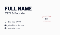 University Team Wordmark Business Card Image Preview