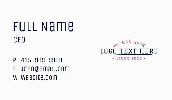 University Team Wordmark Business Card Design Image Preview