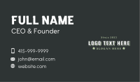 Generic Company Wordmark Business Card Image Preview