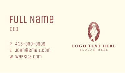 Nude Pregnant Woman Business Card Image Preview