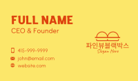 Burger Buns Restaurant Business Card Image Preview