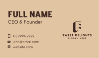Chocolate Baking Dessert Business Card Image Preview