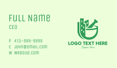 Green Building Pharmacy Business Card