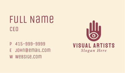 Tarot Card Eye Hand Business Card Image Preview