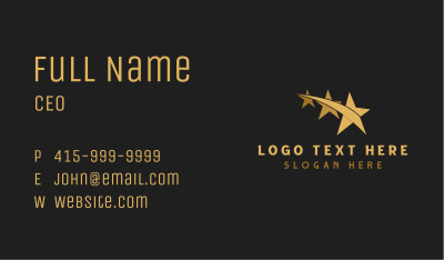 Gold Stars Entertainment Business Card Image Preview