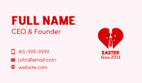 Heart Nail Polish Spa Business Card Image Preview