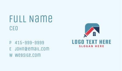 House Paint Brush Handyman Business Card Image Preview