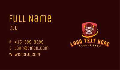 Gorilla Shield Protection Business Card Image Preview