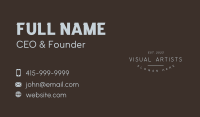 Generic Business Wordmark Business Card Image Preview