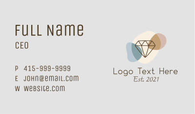 Diamond Jewelry Shop  Business Card Image Preview