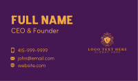Crest Luxury Crown Lettermark Business Card Design