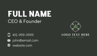 Cannabis Weed Leaf Business Card Preview