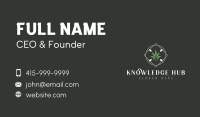 Cannabis Weed Leaf Business Card Image Preview