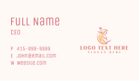 Floral Moon Beauty Business Card Image Preview