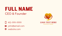 Heart Hand Support Business Card Preview