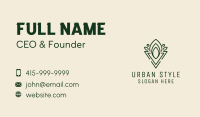 Organic Oil Drop  Business Card Image Preview