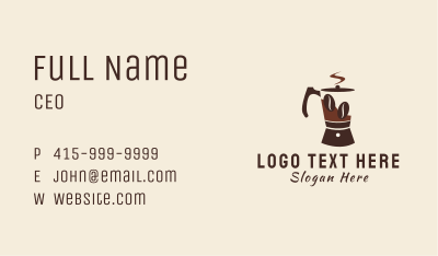 Coffee Mixer Cafe Business Card Image Preview