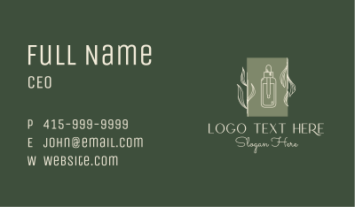 Beauty Oil Bottle  Business Card Image Preview