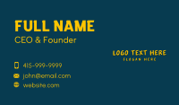 Simple Apparel Business Business Card Preview