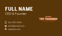 Vintage Sports Team Wordmark Business Card Image Preview