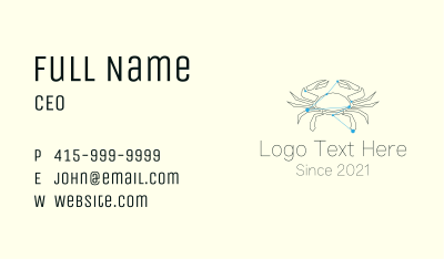 Cancer Zodiac Sign  Business Card