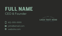 Generic Masculine Wordmark Business Card Image Preview