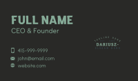 Generic Masculine Wordmark Business Card Image Preview