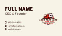 Soccer Shield League Business Card Design