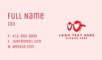 Red Heart Eyewear Business Card Image Preview