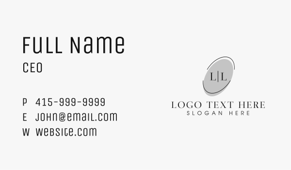 Classy Apparel Lettermark Business Card Design Image Preview